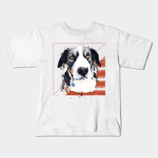 Kelpie drawing spray Kids T-Shirt